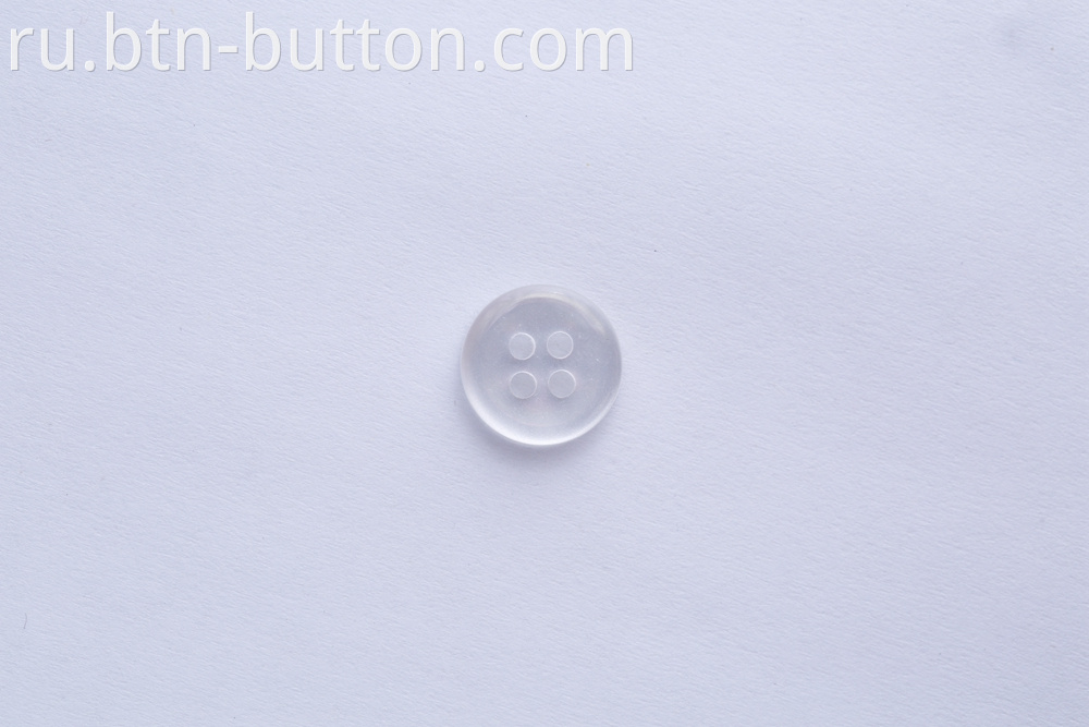 Resin colored buttons for shirts